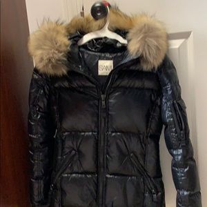 Girls SAM. Coat w/ fur trimmed hood (Blake) sz 12